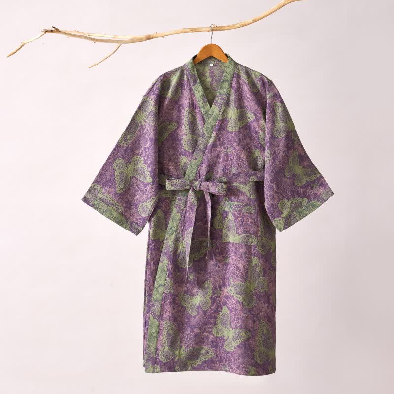 Ownkoti Dreamy Butterfly Cotton Gauze Kimono Robe - image 10