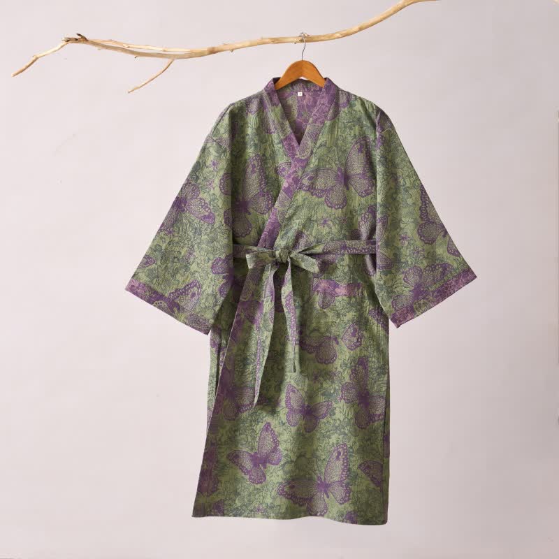 Ownkoti Dreamy Butterfly Cotton Gauze Kimono Robe - image 3