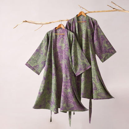 Ownkoti Dreamy Butterfly Cotton Gauze Kimono Robe - image 1