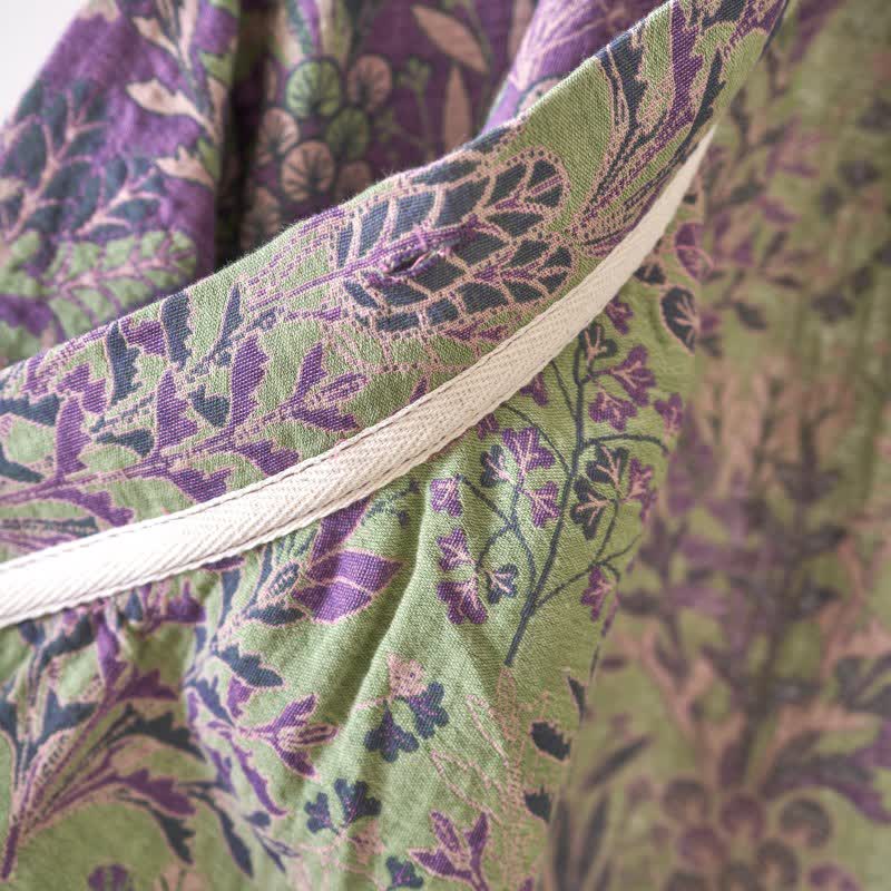 Ownkoti Botanical Plant Ruffled Cotton Nightdress - image 7