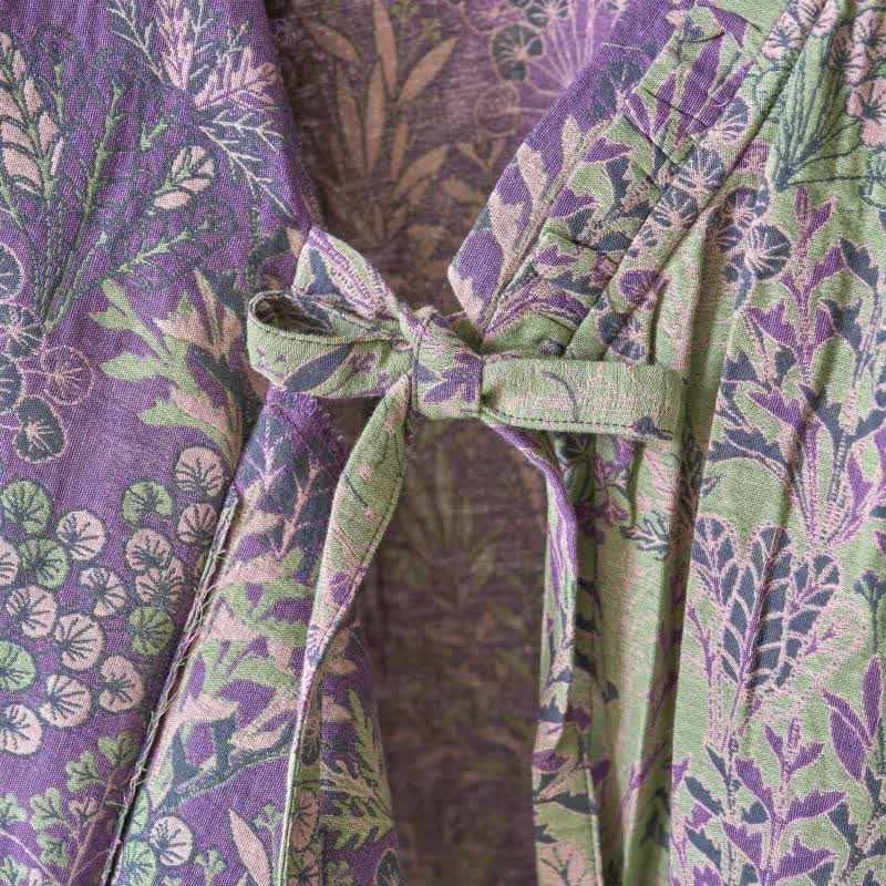 Ownkoti Botanical Plant Ruffled Cotton Nightdress - image 11