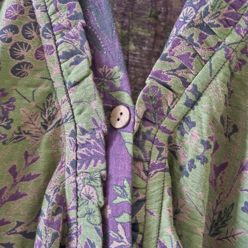 Ownkoti Botanical Plant Ruffled Cotton Nightdress - image 5