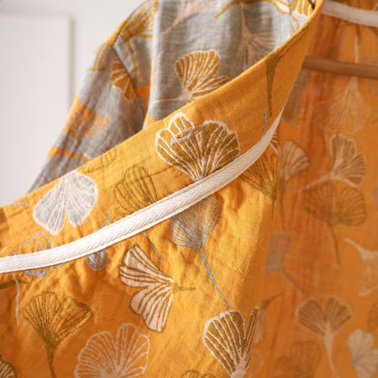 Ownkoti Ginkgo Leaf Ruffled Cotton Nightdress - image 12