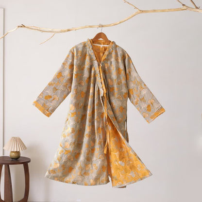 Ownkoti Ginkgo Leaf Ruffled Cotton Nightdress - image 15