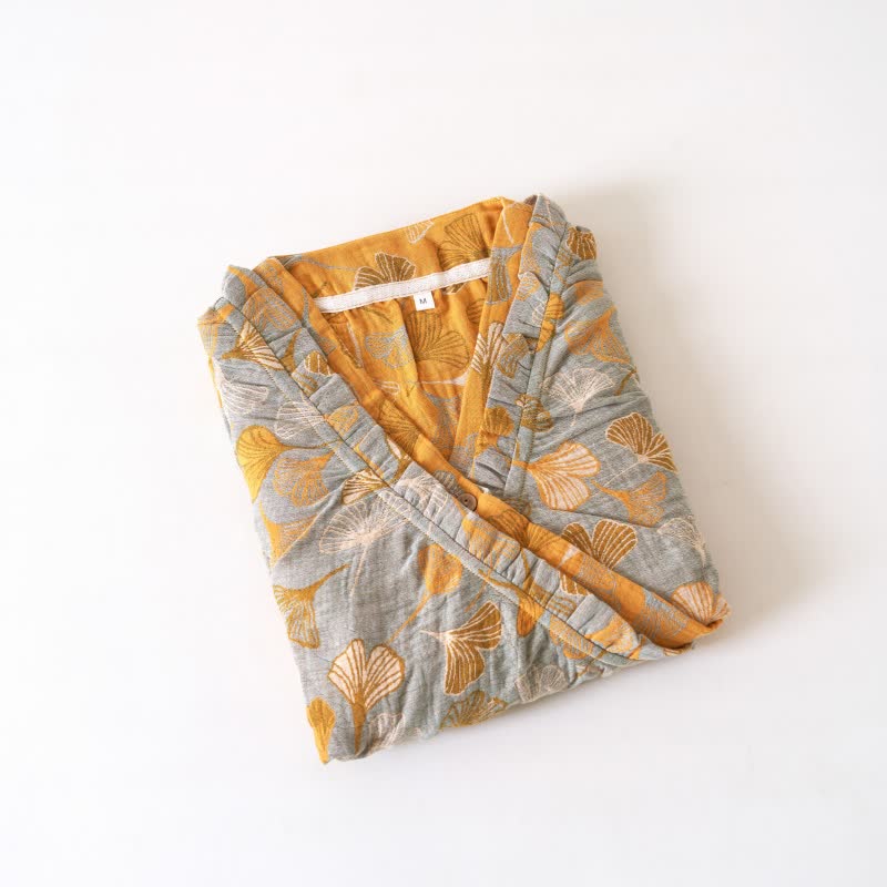 Ownkoti Ginkgo Leaf Ruffled Cotton Nightdress - image 16