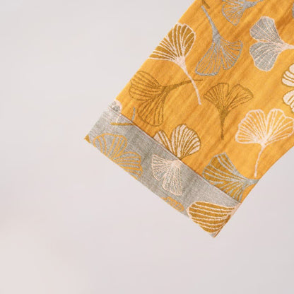 Ownkoti Ginkgo Leaf Ruffled Cotton Nightdress - image 7