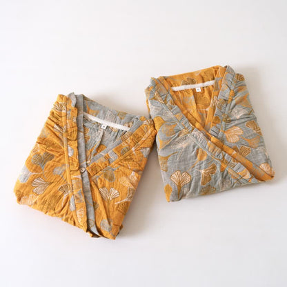 Ownkoti Ginkgo Leaf Ruffled Cotton Nightdress - image 3