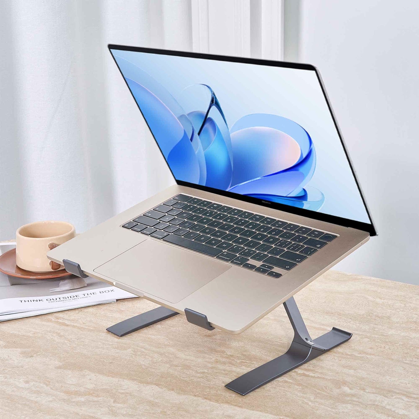 Ownkoti Aluminum Laptop Stand X-Frame - image 1