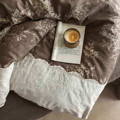 Ownkoti Rustic Woven Linen Blend Duvet Cover Set(4PCS) - image 5