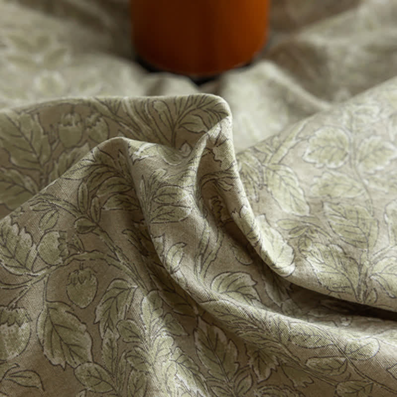 Ownkoti Sage Green Linen-Cotton Toile Bedding Set(4PCS) - image 6