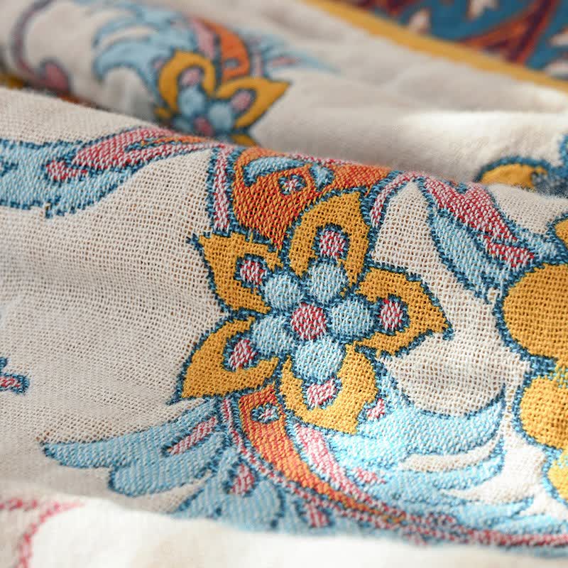 Ownkoti Retro Floral Pure Cotton Reversible Quilt - image 3