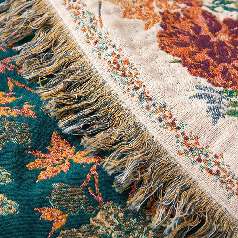 Ownkoti Floral Bouquet Cotton Gauze Tassel Quilt - image 2