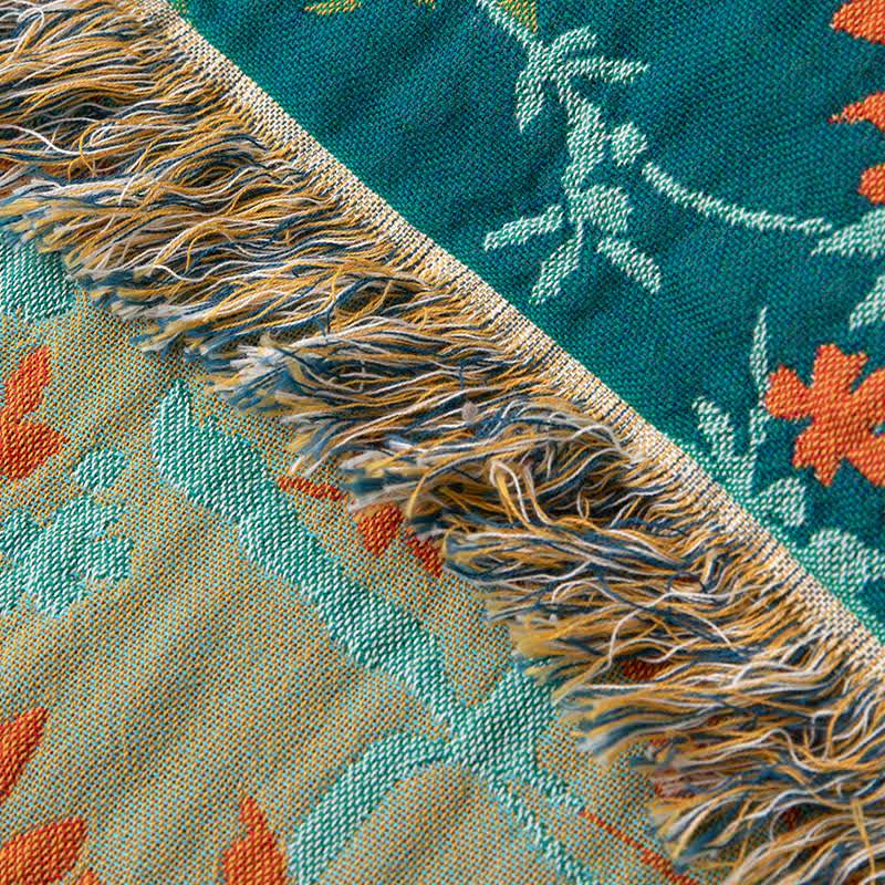 Ownkoti Rainforest Plant Cotton Gauze Tassel Quilt - image 3