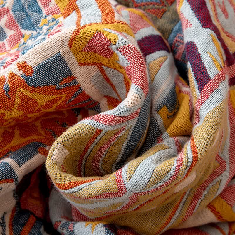 Ownkoti Colorful Retro Checkered Cotton Gauze Quilt - image 2