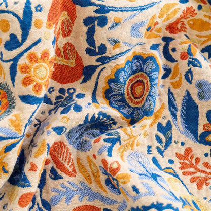 Ownkoti Vintage Bird Cotton Gauze Tassel Blanket - image 6