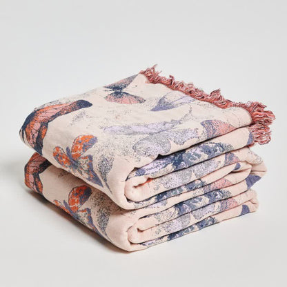 Ownkoti Elegant Butterfly Tassel Cotton Blanket - image 3