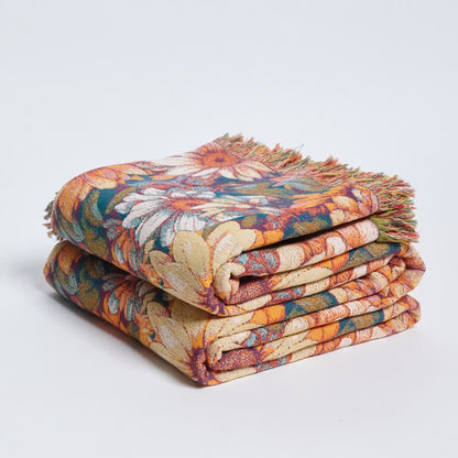 Ownkoti Blooming Sunflower Cotton Tassel Blanket - image 6