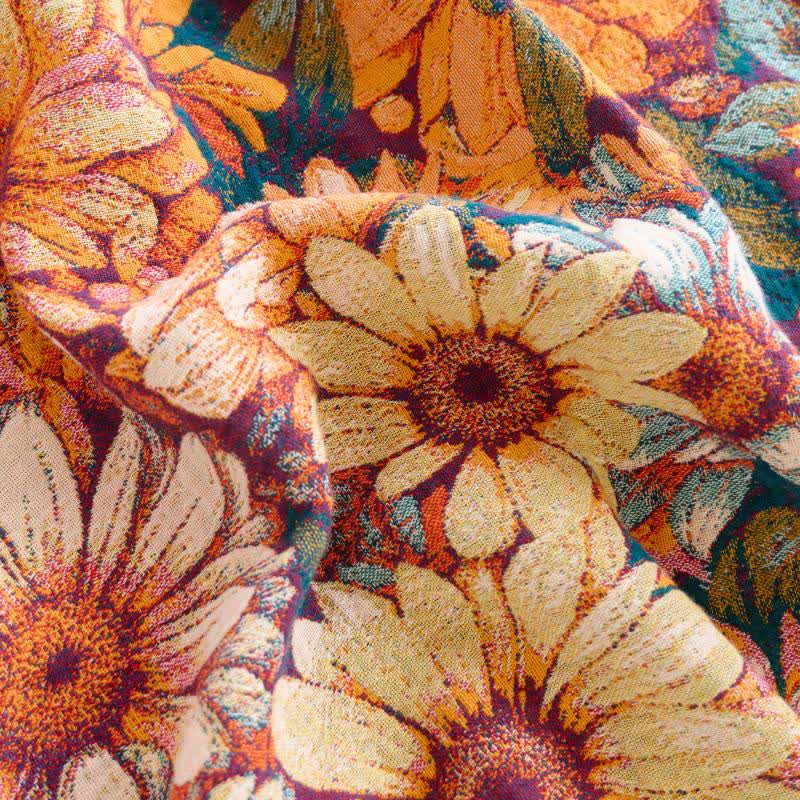 Ownkoti Blooming Sunflower Cotton Tassel Blanket - image 4