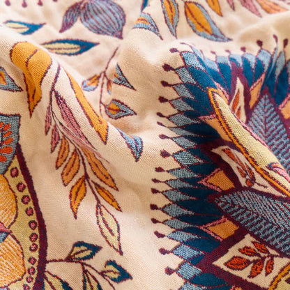 Ownkoti Floral Medallion Cotton Tassel Blanket - image 4