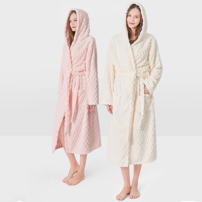 Ownkot Soild Color Unisex Absorbent Hooded Robe - image 1