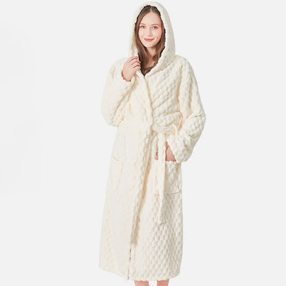 Ownkot Soild Color Unisex Absorbent Hooded Robe - image 7
