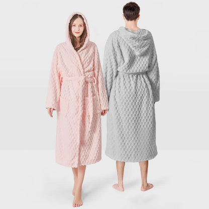 Ownkot Soild Color Unisex Absorbent Hooded Robe - image 0