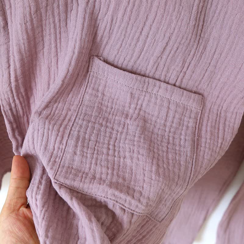 Ownkoti Unisex Minimalist Cotton Gauze Kimono Loungewear - image 9