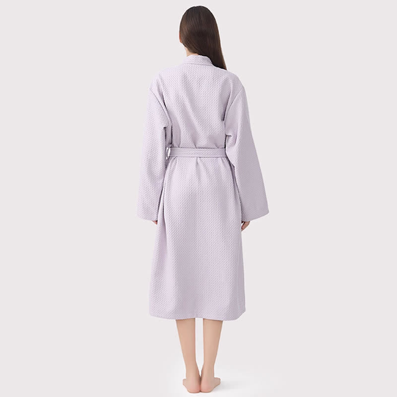 Ownkot Quick-drying Waffle Weave Cotton Spa Bathrobe - image 7