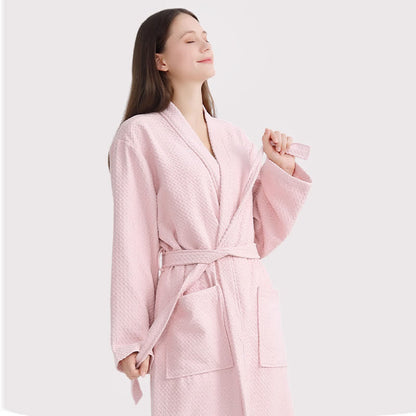 Ownkot Quick-drying Waffle Weave Cotton Spa Bathrobe - image 14