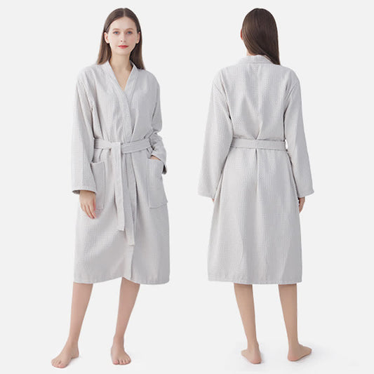 Ownkot Quick-drying Waffle Weave Cotton Spa Bathrobe - image 0