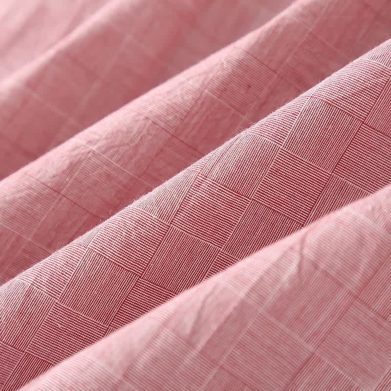 Ownkoti Subtle Plaid Cotton Gauze Kimono Loungewear - image 8