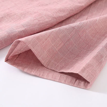 Ownkoti Subtle Plaid Cotton Gauze Kimono Loungewear - image 7