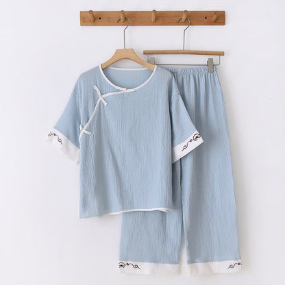 Ownkoti Oriental Style Cotton Gauze Kimono Loungewear - image 16