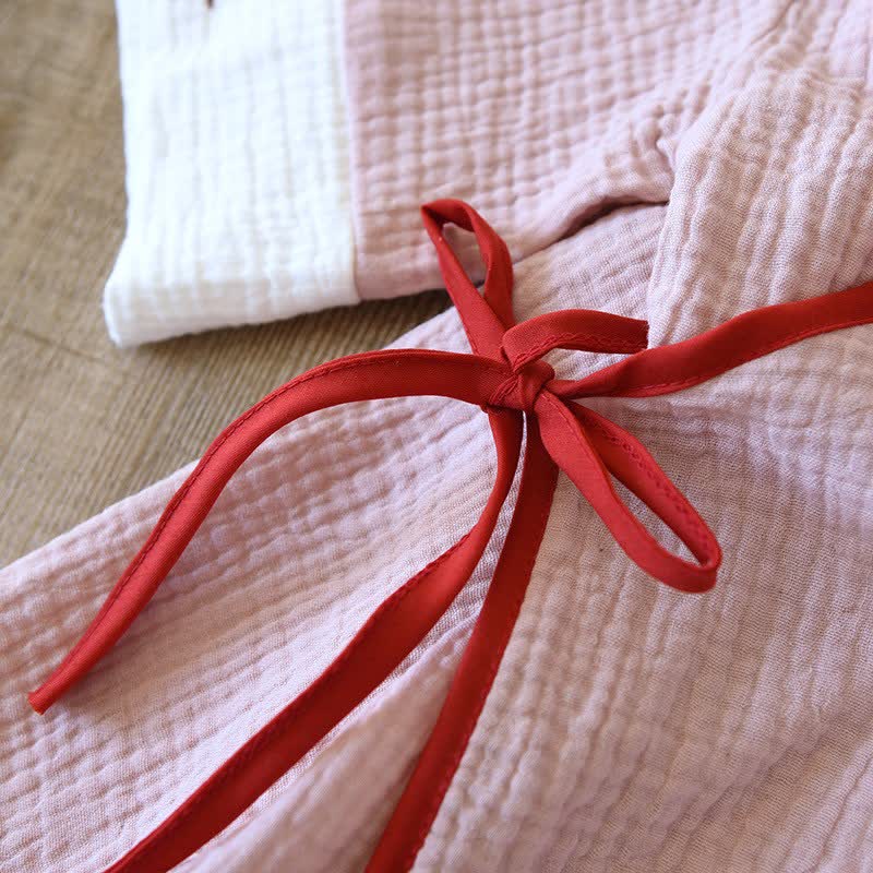 Ownkoti Oriental Style Cotton Gauze Kimono Loungewear - image 9