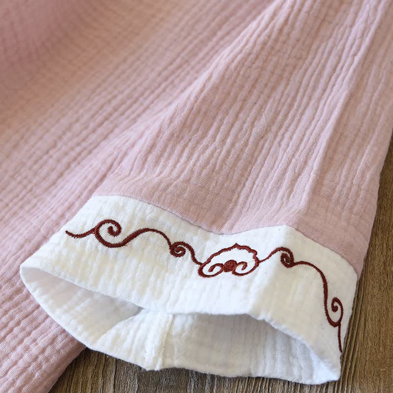 Ownkoti Oriental Style Cotton Gauze Kimono Loungewear - image 14