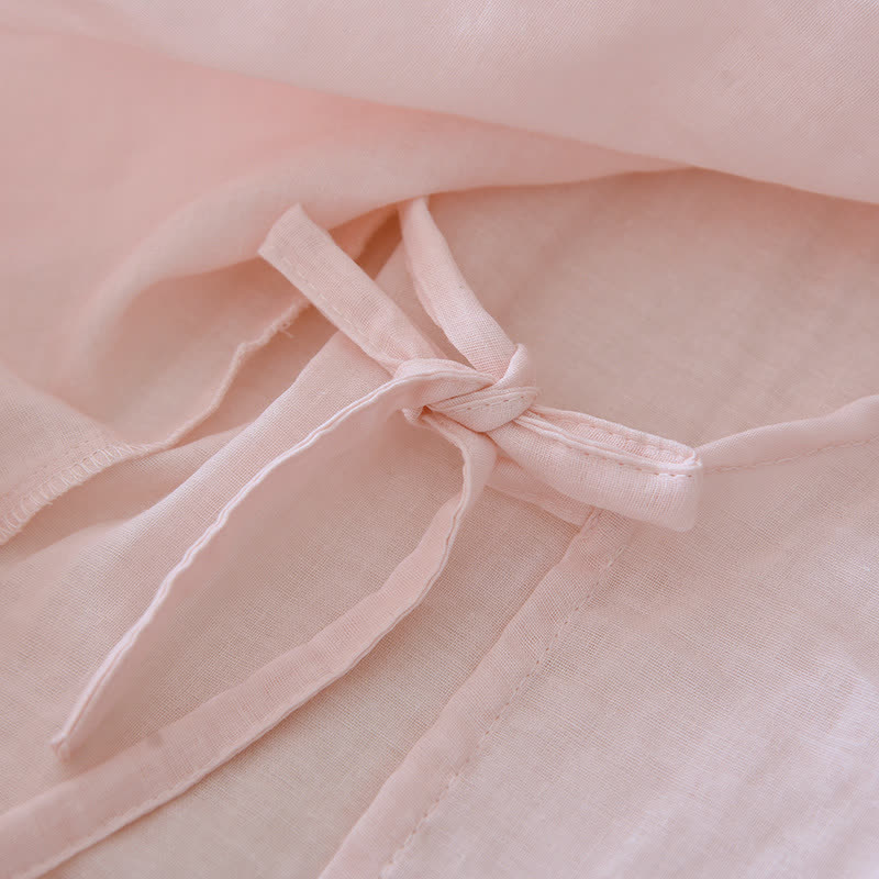 Ownkoti Floral Embroidery Cotton Gauze Kimono Loungewear - image 8