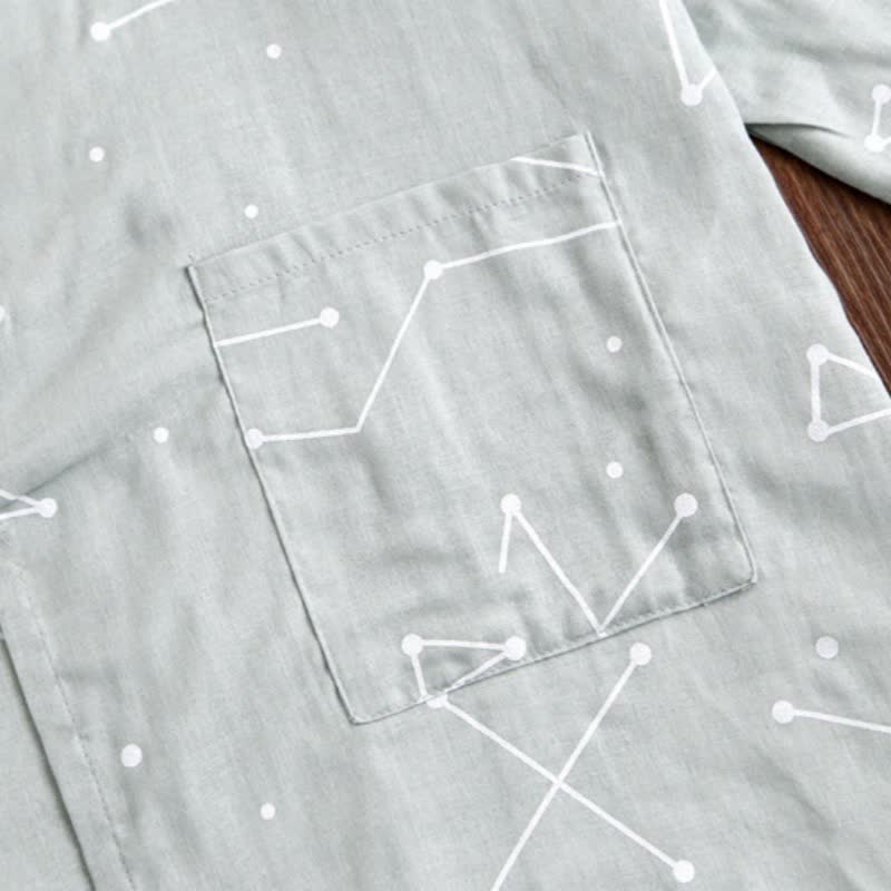 Ownkoti Couple Matching Line Cotton Kimono Loungewear - image 16