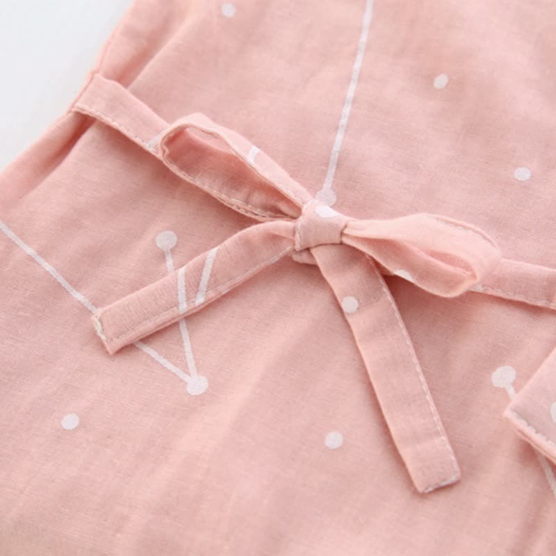 Ownkoti Couple Matching Line Cotton Kimono Loungewear - image 7