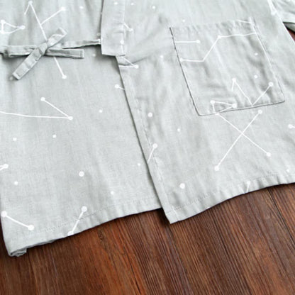 Ownkoti Couple Matching Line Cotton Kimono Loungewear - image 15