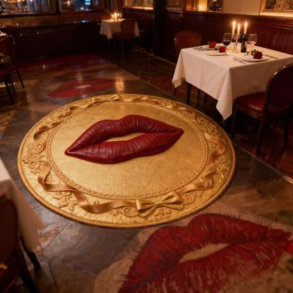 Ownkoti Red Lip 3D Effect Rug - image 3