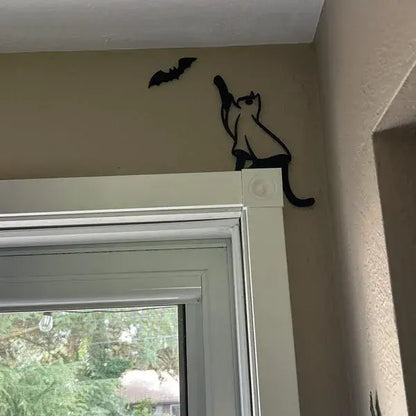 Ownkoti Bat Black Cat Door Frame Decor - image 3