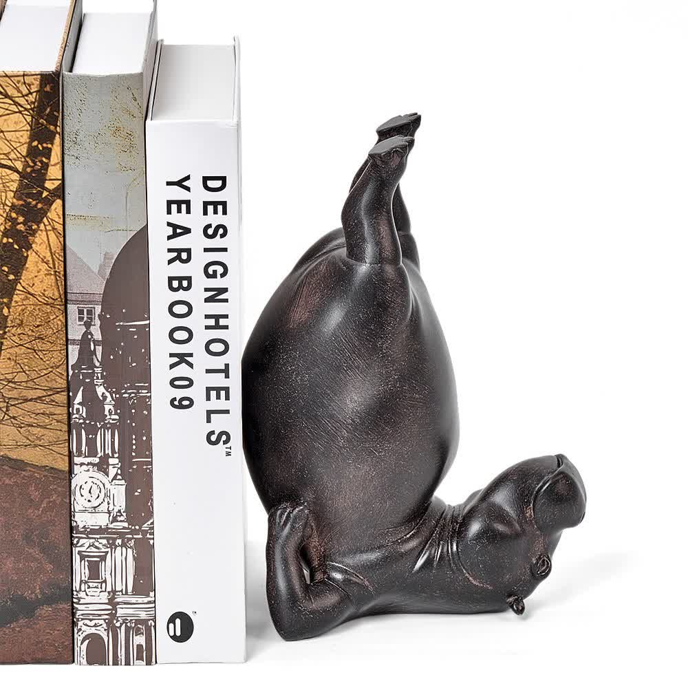 Ownkoti Resin Hippo Bookend Decorative Book Holder  - image 4