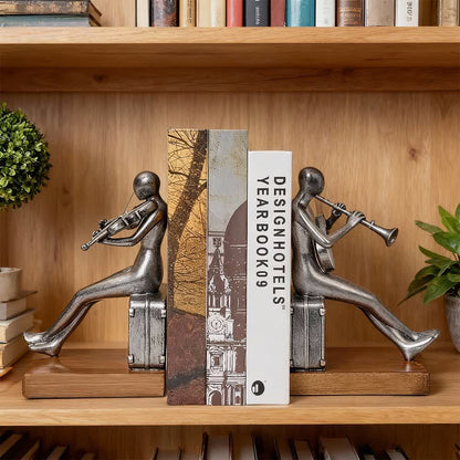 Ownkoti Musician Resin Decorative Sculpture Bookend - image 1
