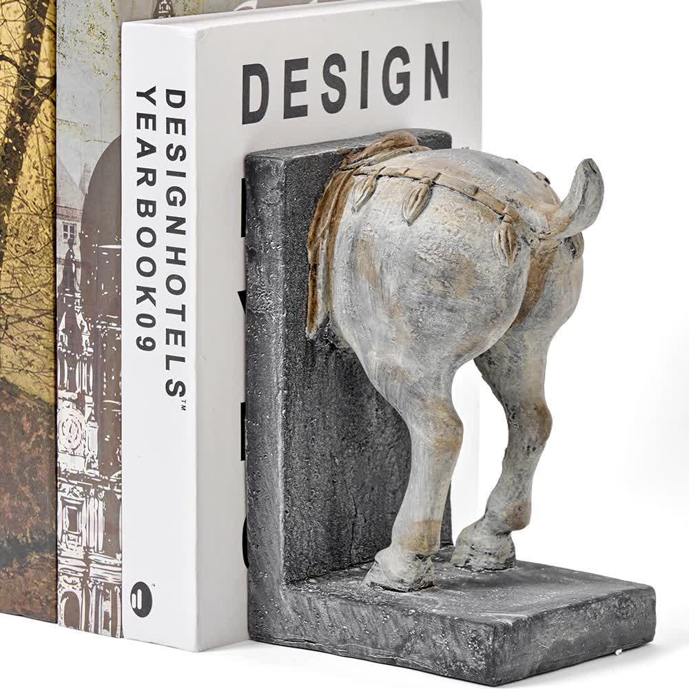 Ownkoti Horse Sculptures Distressed Resin Decorative Bookend - image 10