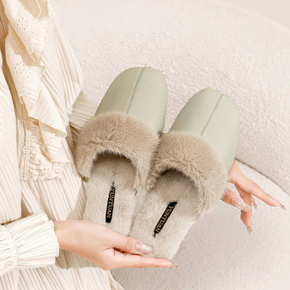 Ownkoti Simple Solid Plush House Slippers - image 3