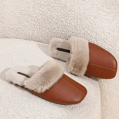 Ownkoti Simple Solid Plush House Slippers - image 8