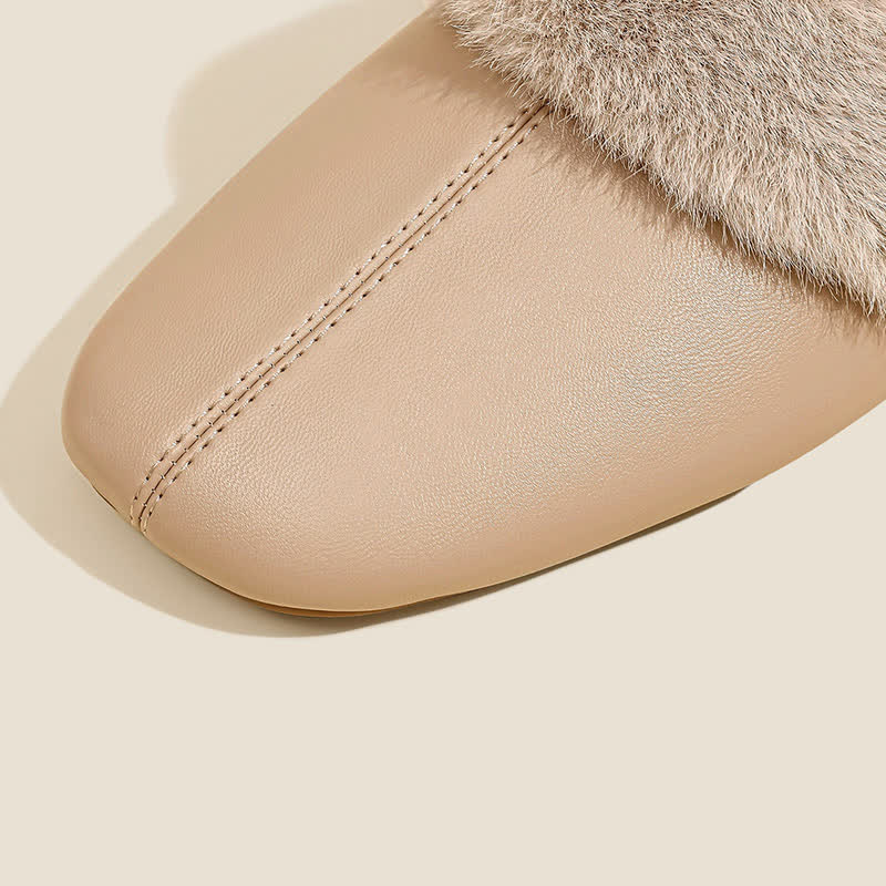 Ownkoti Simple Solid Plush House Slippers - image 6