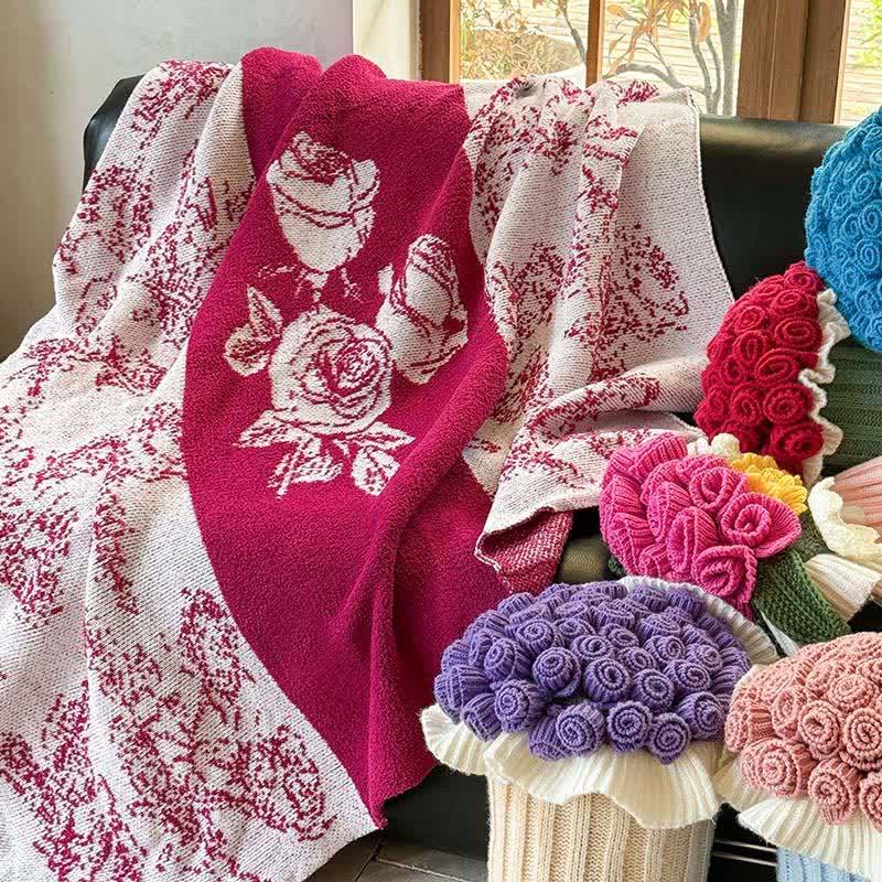 Ownkoti Rose Bouquet Pillow Blanket 2-in-1 - image 2