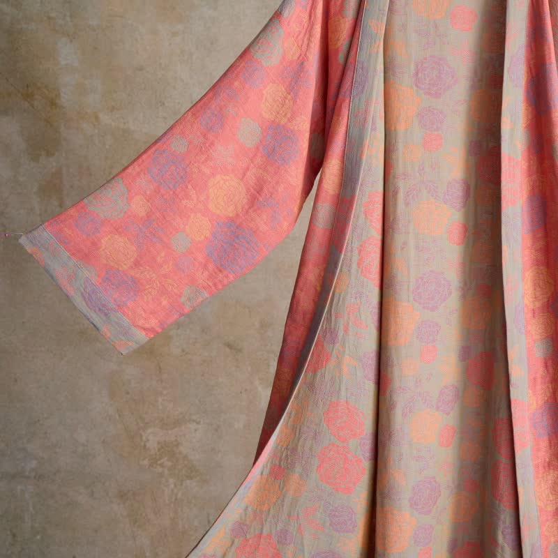 Ownkoti Romantic Rose Cotton Gauze Kimono Robe - image 13
