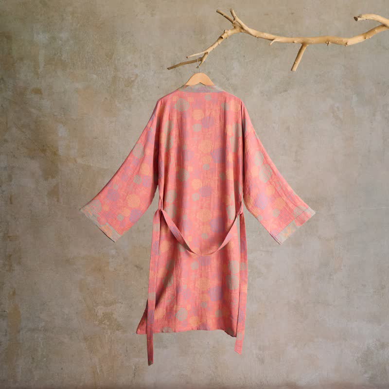 Ownkoti Romantic Rose Cotton Gauze Kimono Robe - image 9